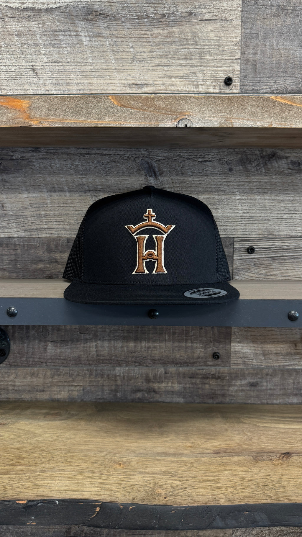Black Brown Gold Herradura Equine Cap