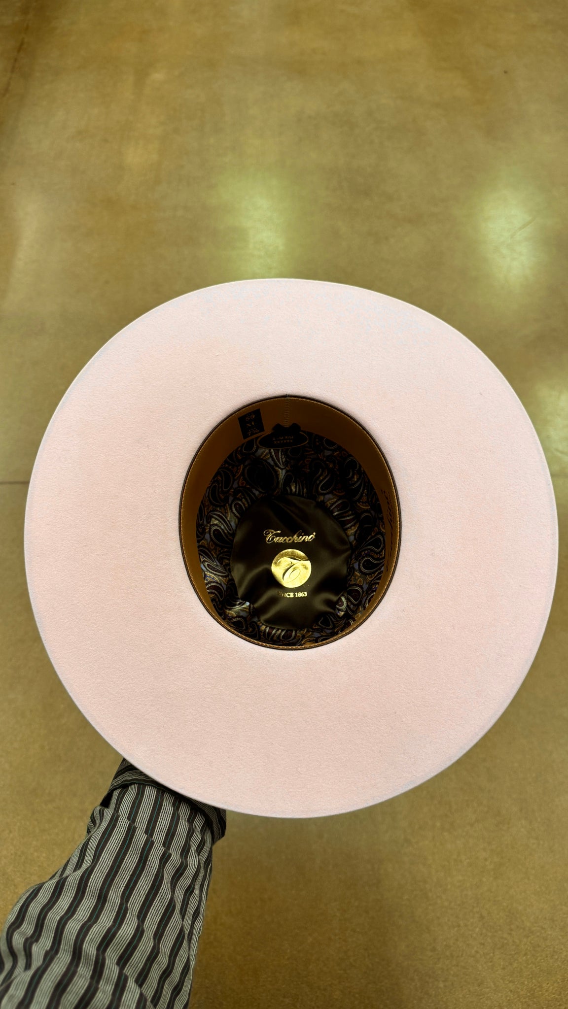 6x Baby Pink Tacchino Hat Co Felt