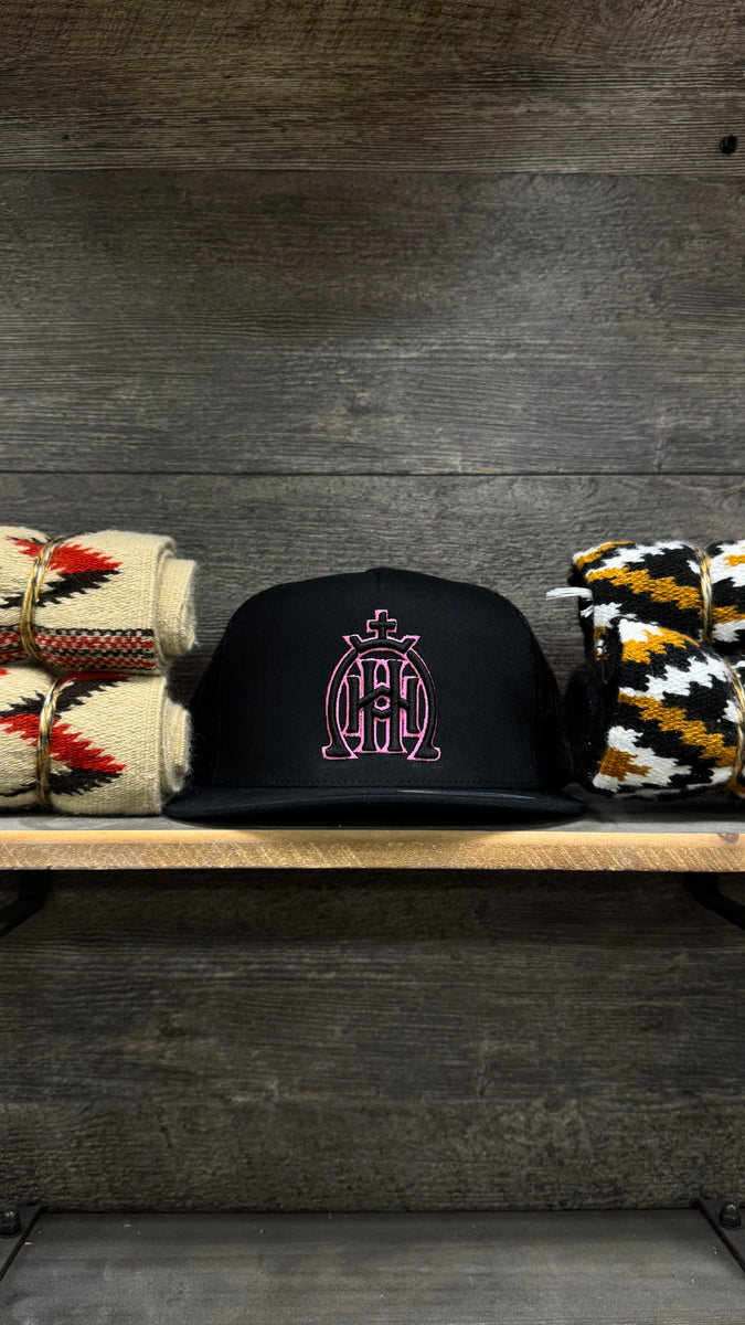 Black/Neon Pink HH Cap – Herradura Hats