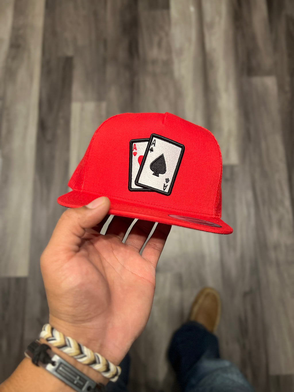 Bryce Harper Compass Hat - Grey/Red Snapback – Aced Out Apparel