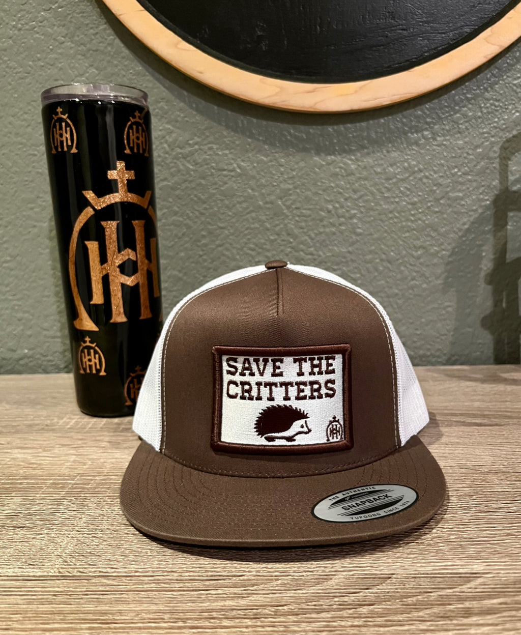 Brown Save the critters cap