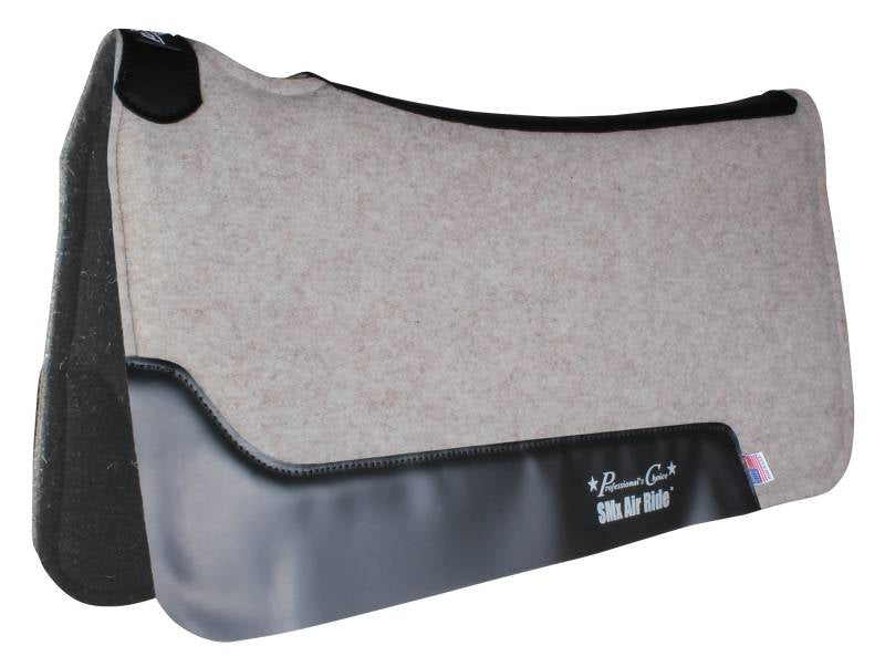 BARREL COWBOY FELT AIR RIDE SADDLE PAD - FELT BOTTOM