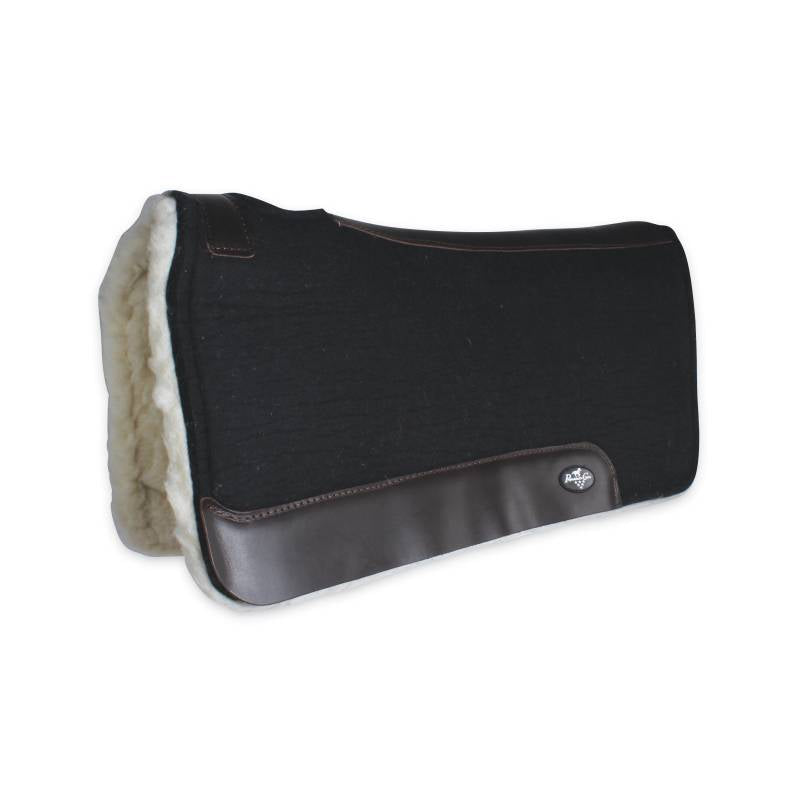 STEAM PRESSED FELT ROPER SADDLE PAD FLEECE BOTTOM (31" X 32")